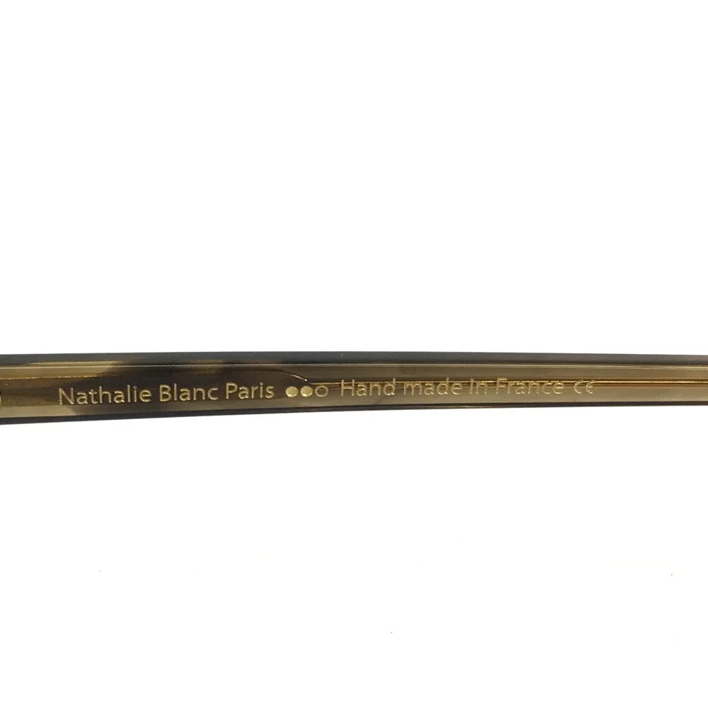 Nathalie Blanc Eyeglasses Frames LUCIANE 337 Brown Red Horn Full Rim 50-17-145